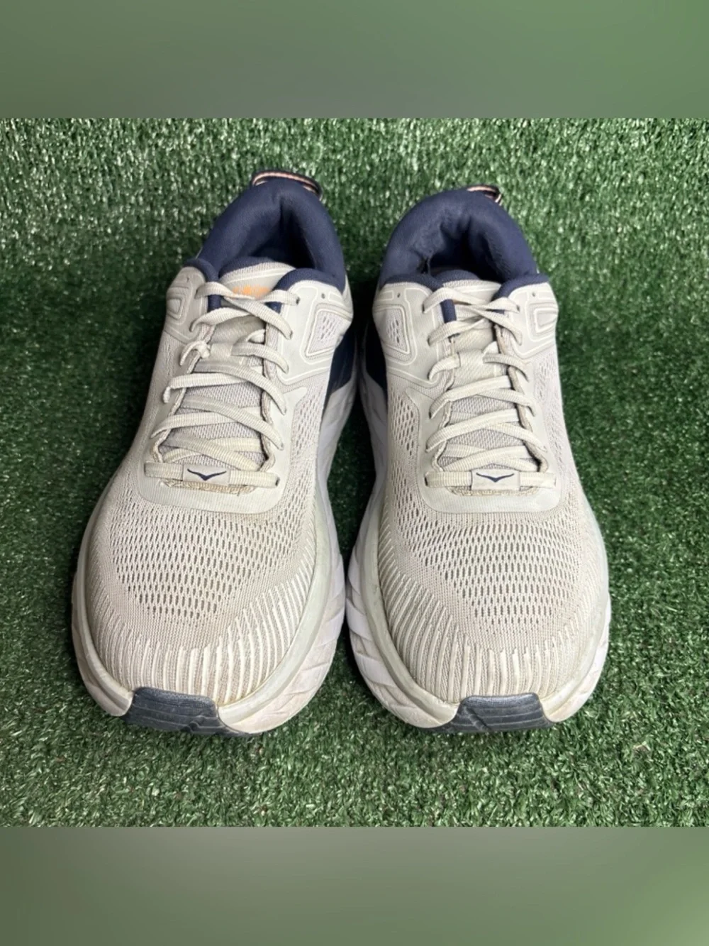 Hoka One One Bondi 7 WIDE‎ Women's Running Shoes Size 11 D Harbor Mist Sharkskin